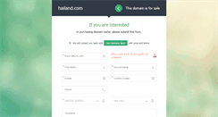 Desktop Screenshot of hailand.com